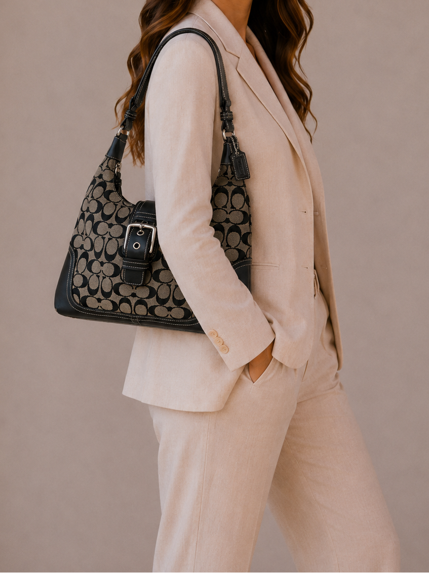 Vintage Y2K-era Coach Soho Signature Buckle Shoulder bag