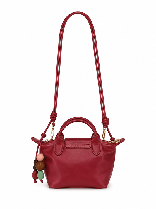 Longchamp Le Pliage Xtra XS Handbag - Burgundy Red