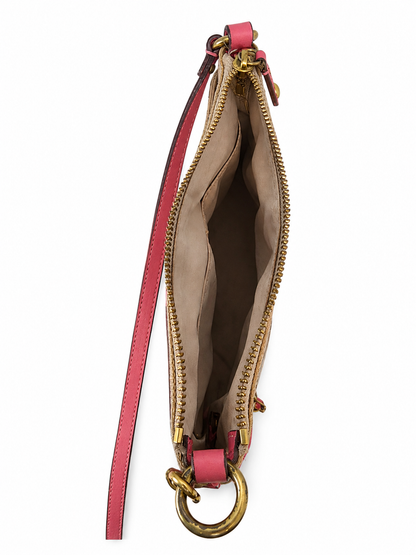 Coach pink and orange crossbody