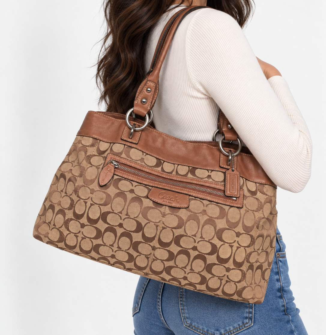 Coach Penelope Signature Shopper Tote bag