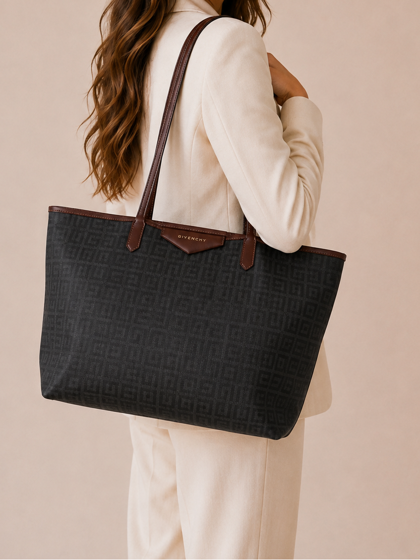 Givenchy Antigona Shopping Tote 4G Monogram Coated Canvas
