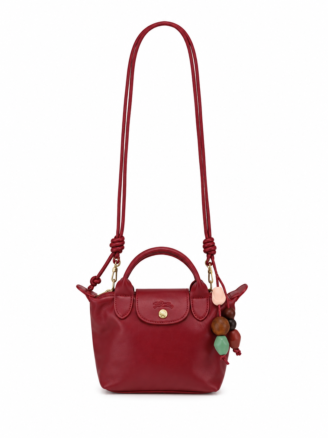 Longchamp Le Pliage Xtra XS Handbag - Burgundy Red