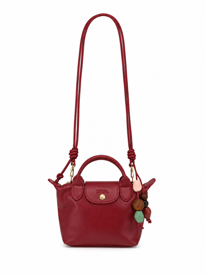 Longchamp Le Pliage Xtra XS Handbag - Burgundy Red