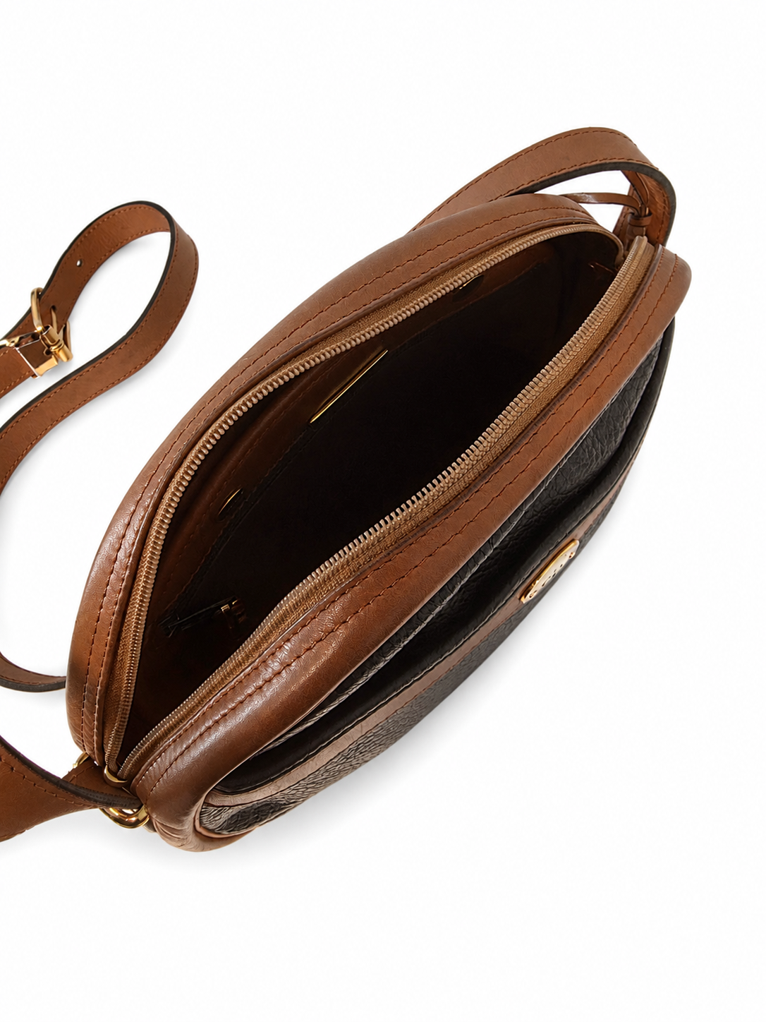 Vintage Christian Dior Grained Leather Domed Crossboday Bag