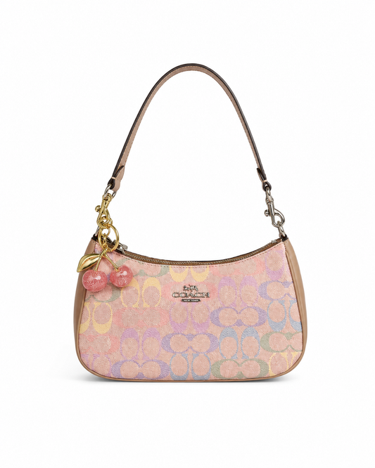 Coach Teri Shoulder Bag in Rainbow Signature Canvas