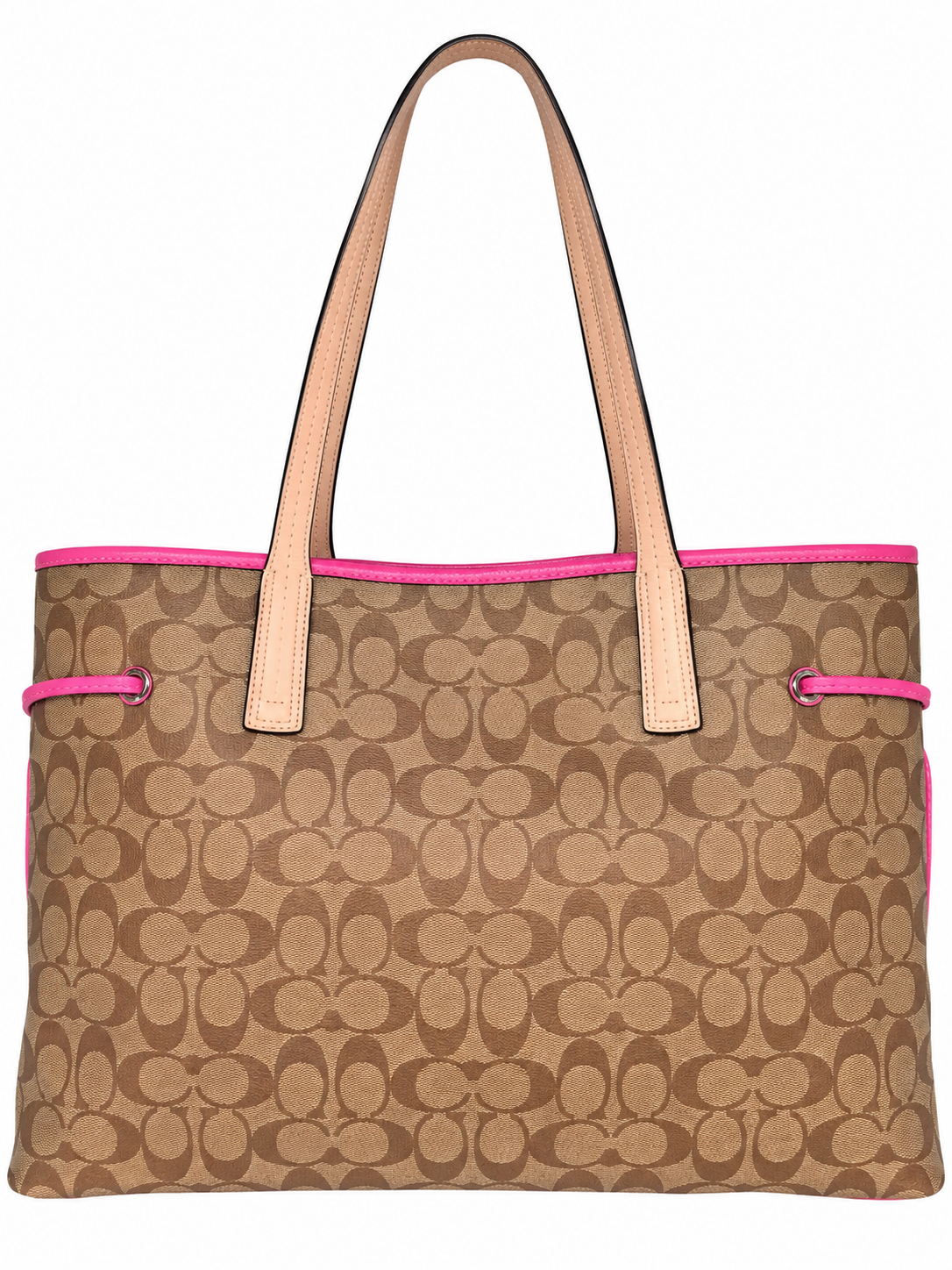 Coach Signature Stripe Drawstring Carryall Tote bag