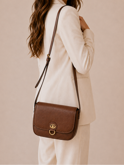 Vintage Burberrys of London crossbody saddle bag