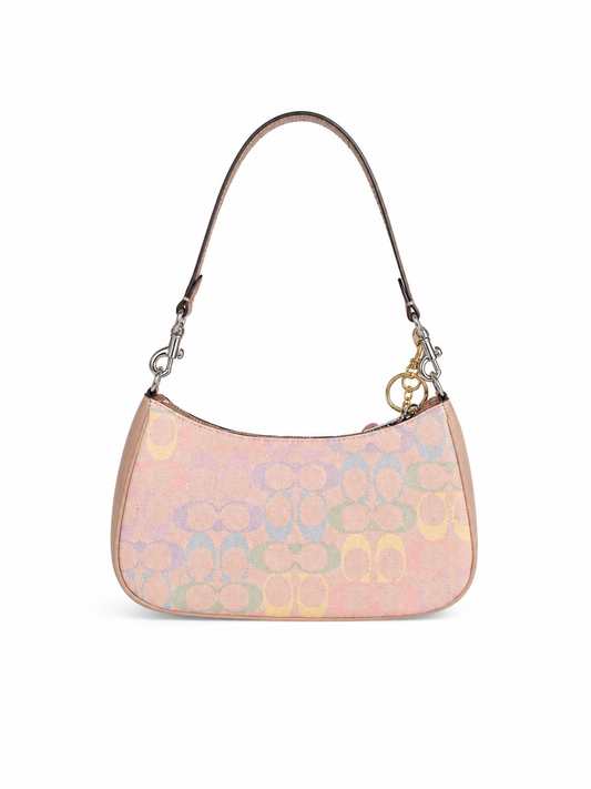 Coach Teri Shoulder Bag in Rainbow Signature Canvas