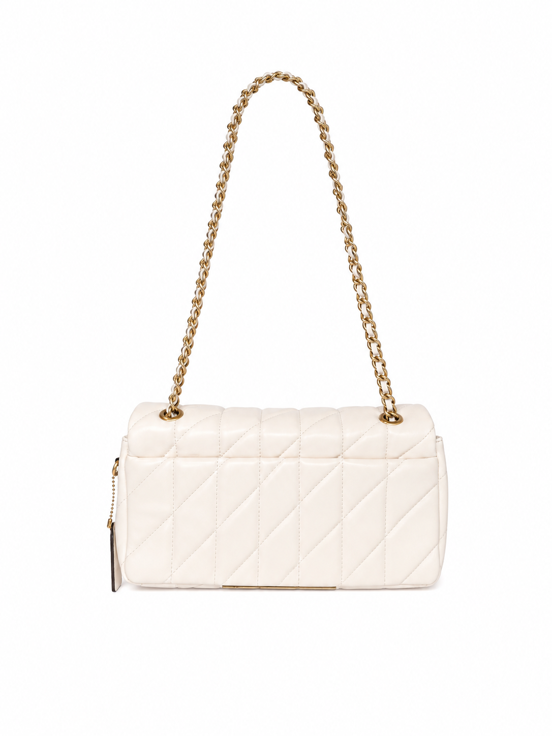 Quilted Tabby Shoulder Bag 26 White