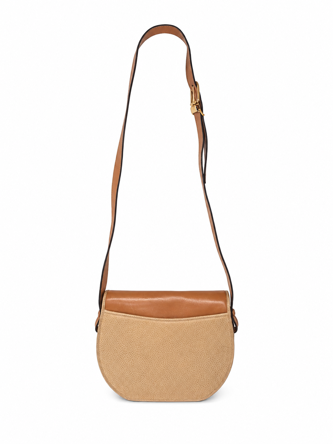 Vintage Christian Dior Leather Saddle Crossbody Bag