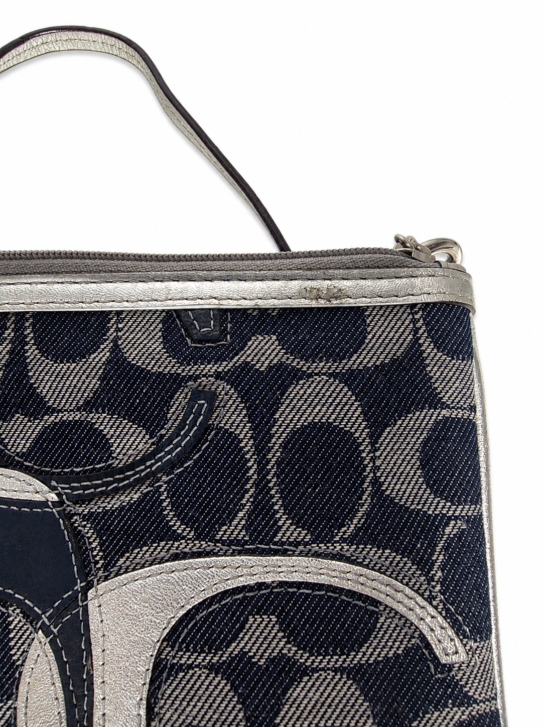 Coach Signature Patchwork Wristlet/Clutch Bag