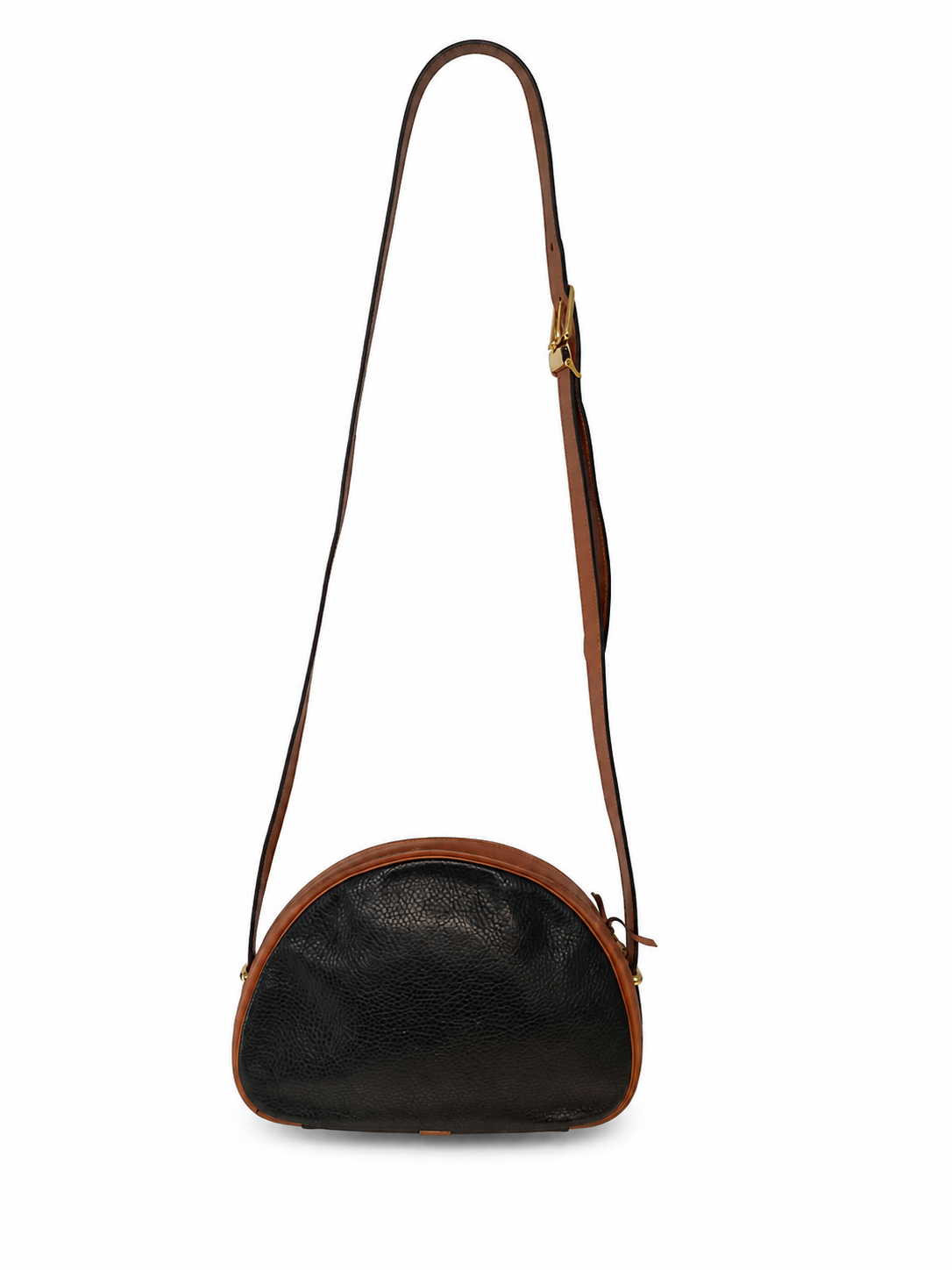 Vintage Christian Dior Grained Leather Domed Crossboday Bag