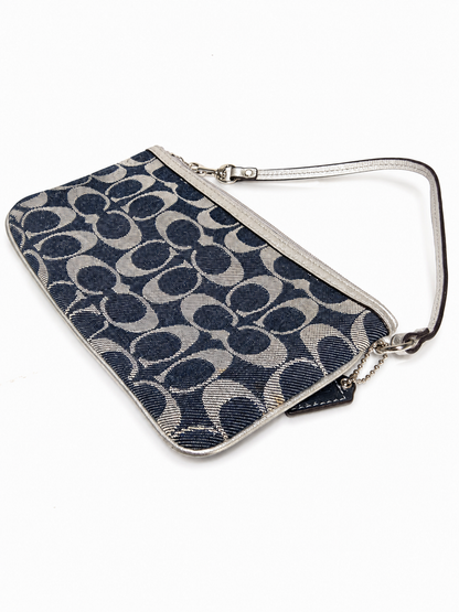 Coach Signature Patchwork Wristlet/Clutch Bag