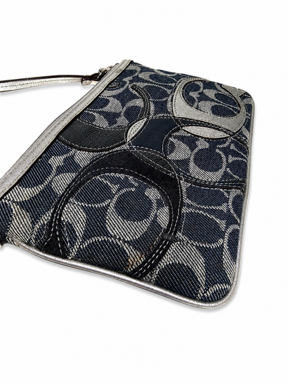Coach Signature Patchwork Wristlet/Clutch Bag