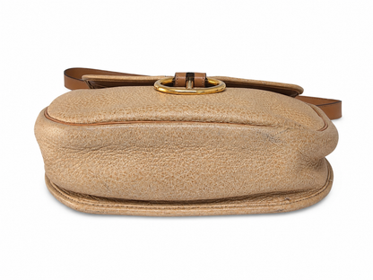 Vintage Christian Dior Leather Saddle Crossbody Bag