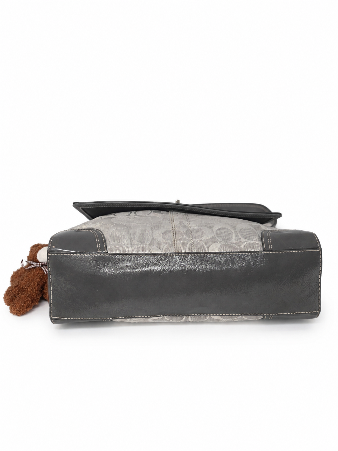 Coach Hampton Signature Flap Turnlock Shoulder Bag