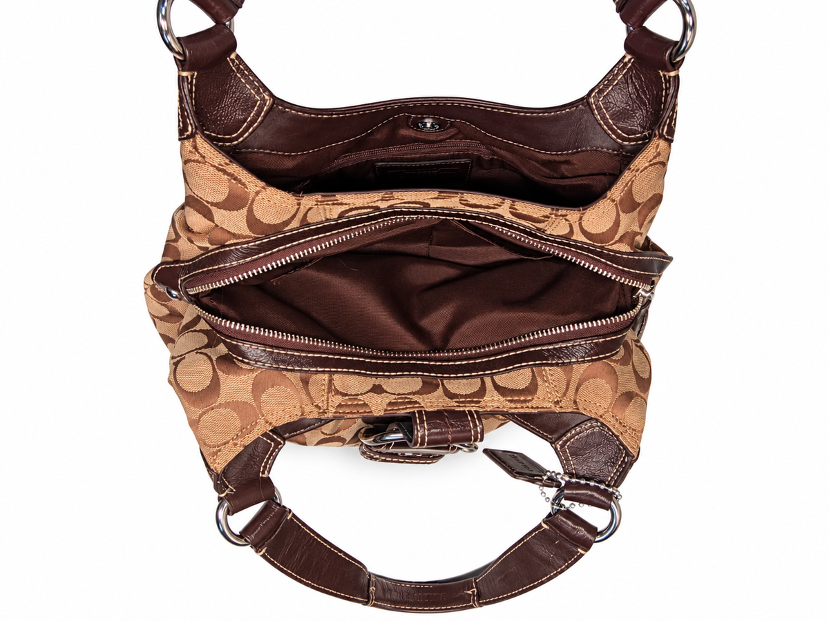 Coach Soho Lynn Signature Hobo Shoulder Bag