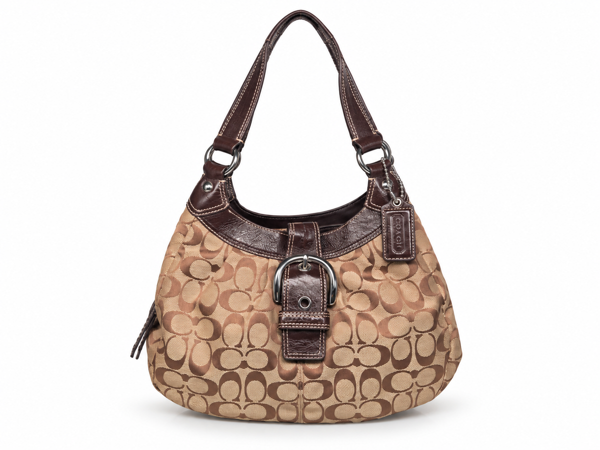 Coach Soho Lynn Signature Hobo Shoulder Bag