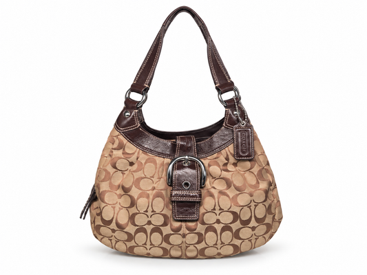 Coach Soho Lynn Signature Hobo Shoulder Bag