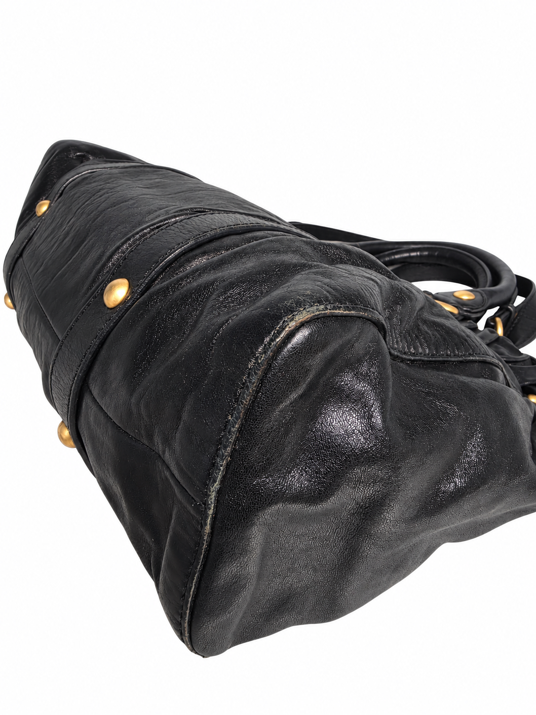 Miu Miu Vitello Lux Gathered Satchel bag