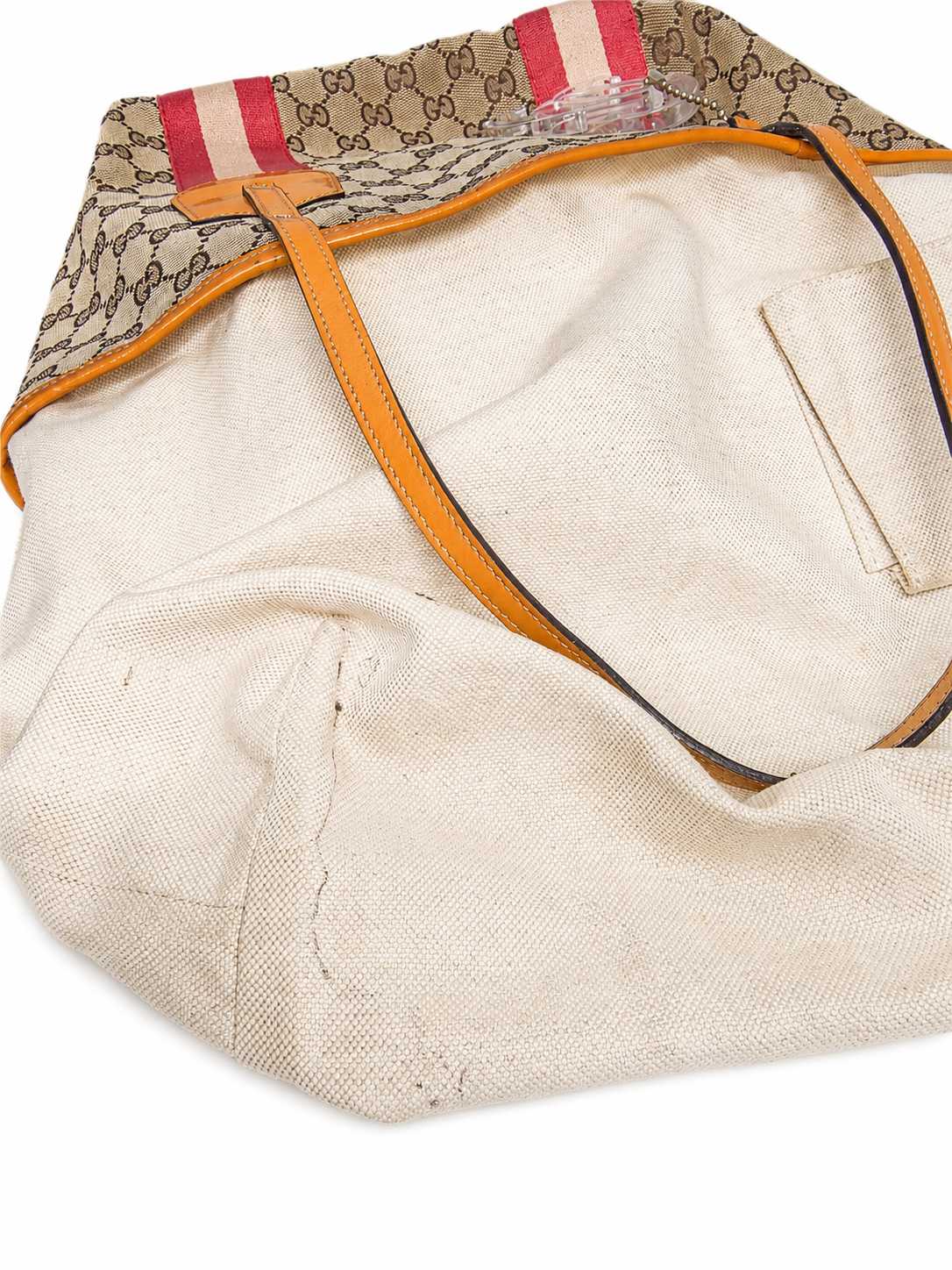 Gucci Jolie GG Canvas Web Stripe Tote Bag