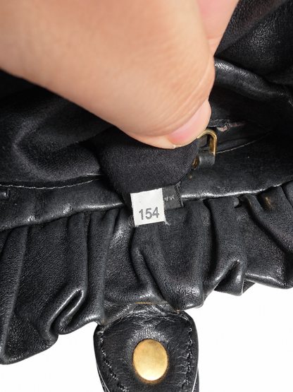 Miu Miu Vitello Lux Gathered Satchel bag