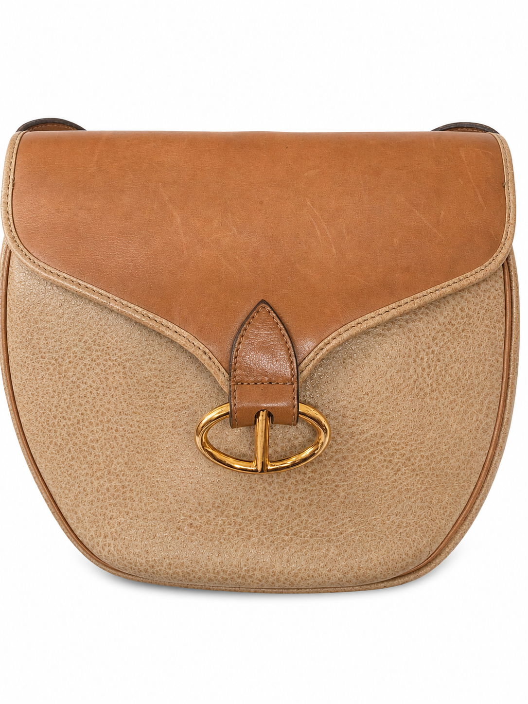Vintage Christian Dior Leather Saddle Crossbody Bag