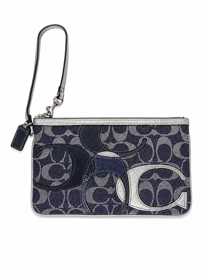 Coach Signature Patchwork Wristlet/Clutch Bag