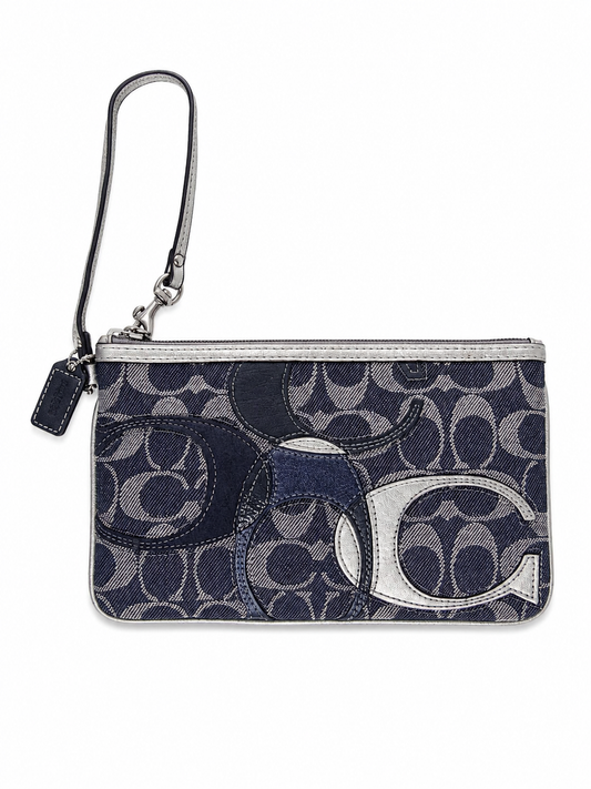 Coach Signature Patchwork Wristlet/Clutch Bag