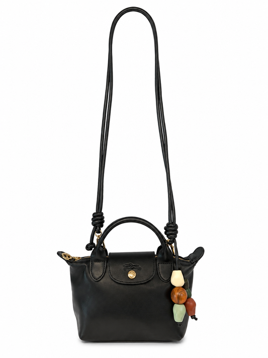 Longchamp Le Pliage Xtra XA Hangbag - Black Leather