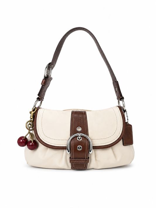 Vintage Coach Soho Leather Flap Bag
